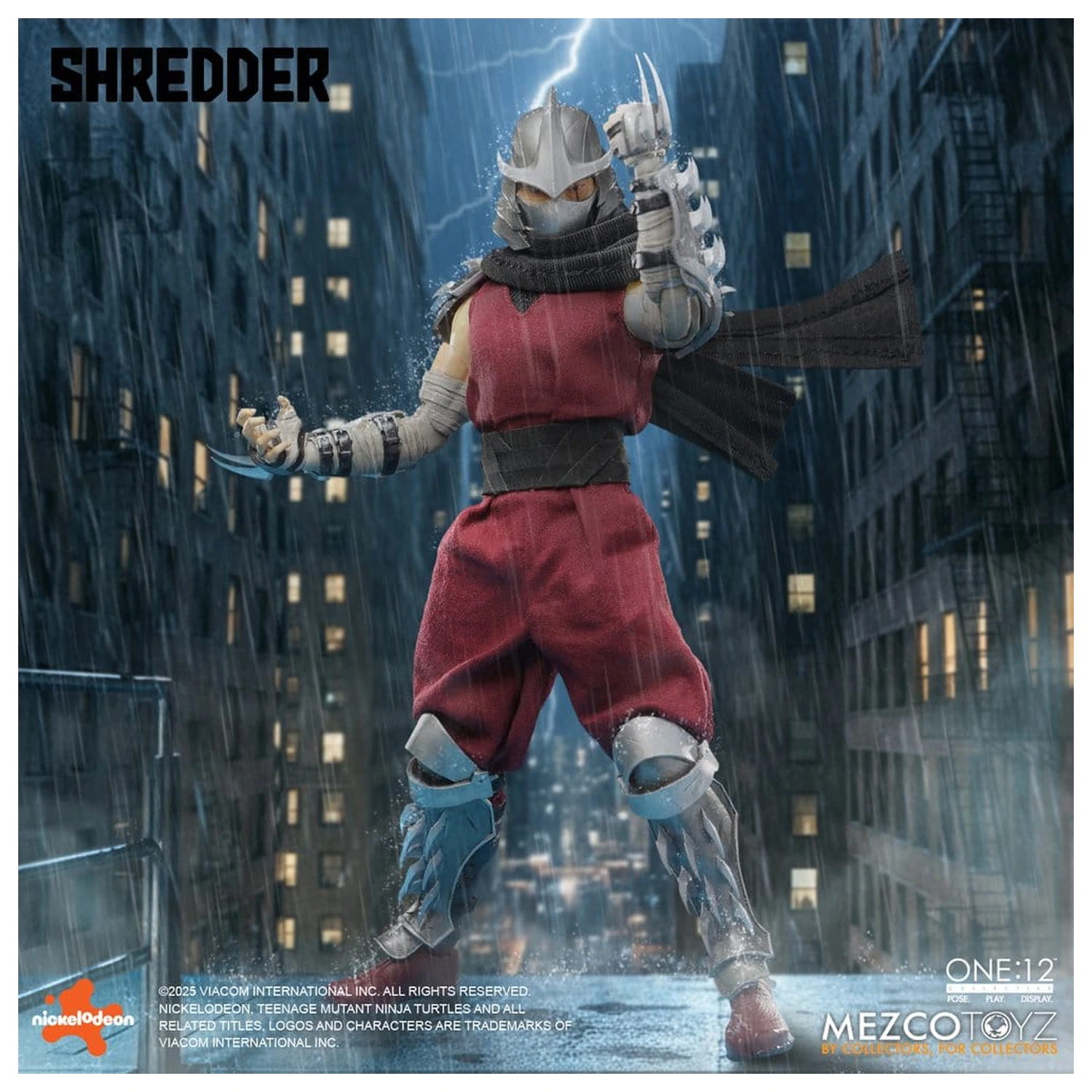 Teenage Mutant Ninja Turtles Figura 1/12 Shredder 17 cm poza produsului