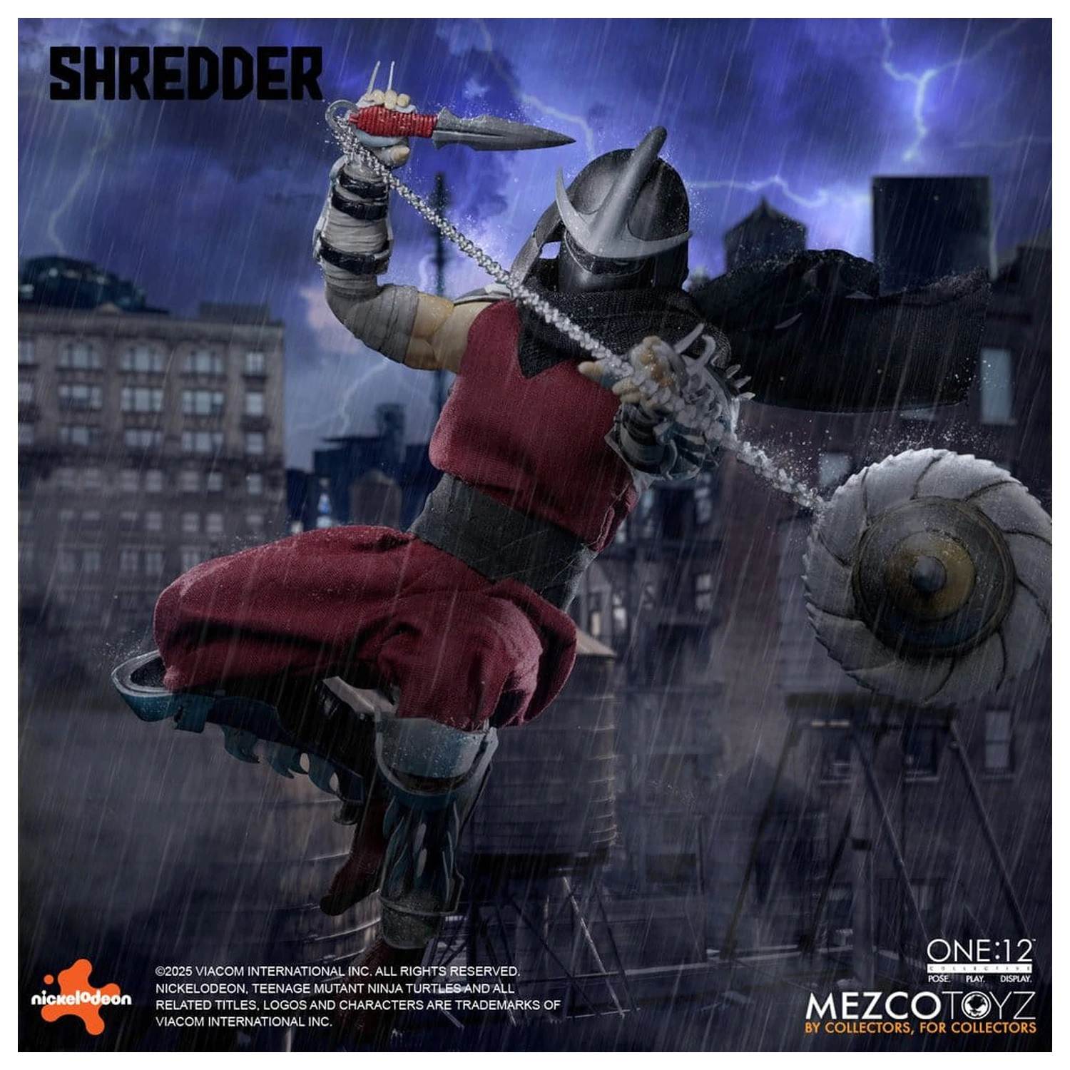 Teenage Mutant Ninja Turtles Figura 1/12 Shredder 17 cm poza produsului