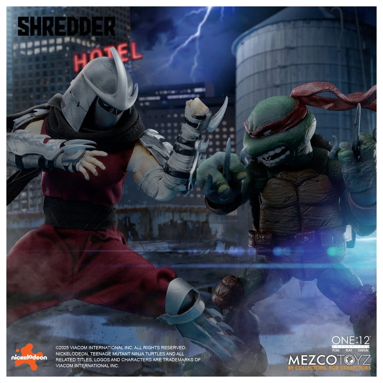 Teenage Mutant Ninja Turtles Figura 1/12 Shredder 17 cm poza produsului