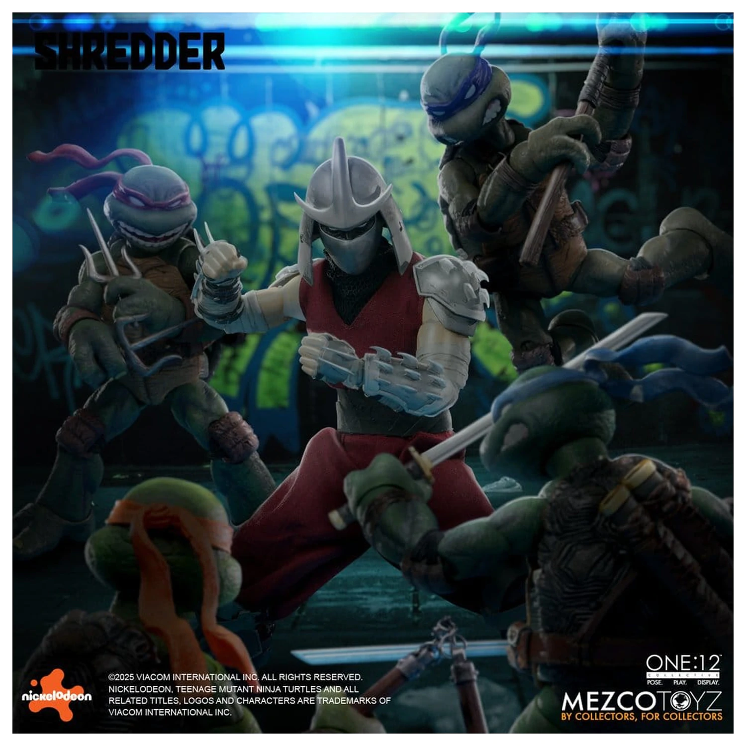 Teenage Mutant Ninja Turtles Figura 1/12 Shredder 17 cm poza produsului
