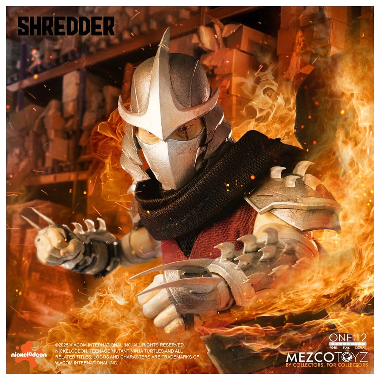 Teenage Mutant Ninja Turtles Figura 1/12 Shredder 17 cm poza produsului