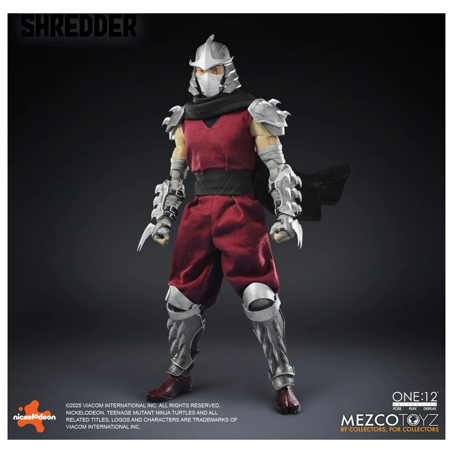 Teenage Mutant Ninja Turtles Figura 1/12 Shredder 17 cm poza produsului