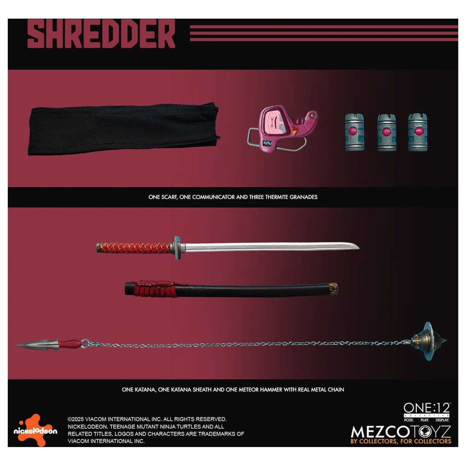 Teenage Mutant Ninja Turtles Figura 1/12 Shredder 17 cm poza produsului