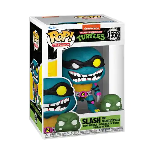 Teenage Mutant Ninja Turtles Funko POP & Buddy! Movies Figurina Vinil Slash & Pre-mutated, broască țestoasă Slash 9 cm poza produsului