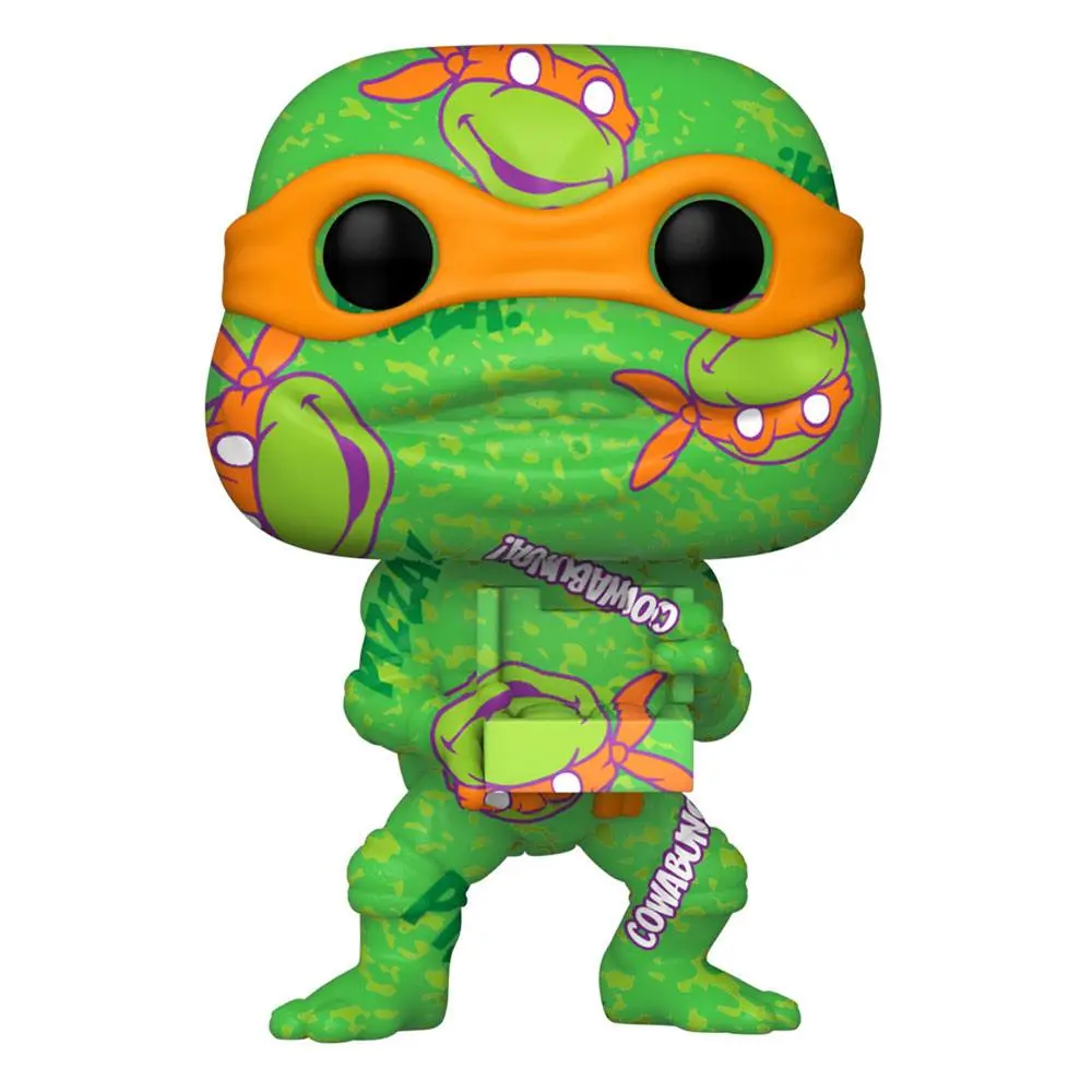 Teenage Mutant Ninja Turtles POP! Artist Series Figurina Vinil Michelangelo 9 cm poza produsului