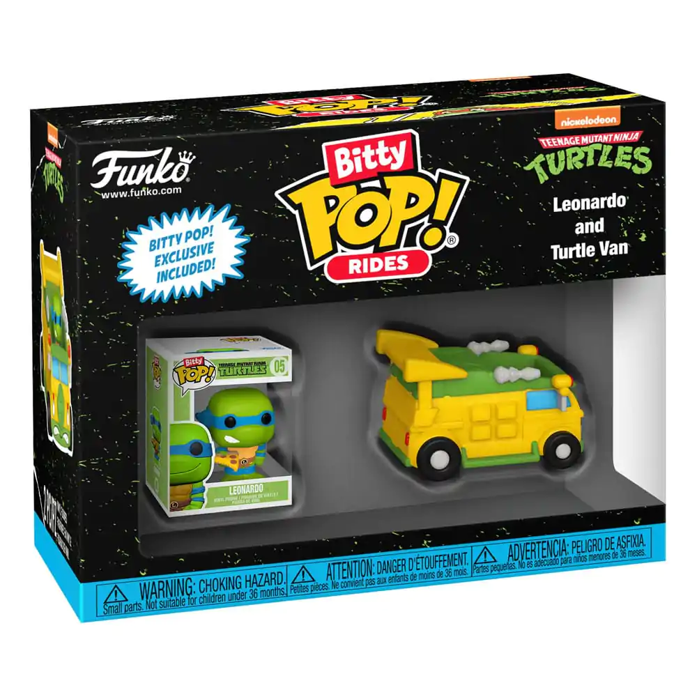 Teenage Mutant Ninja Turtles Funko POP! Rides figurină de vinil Leonardo cu Van 2,5 cm poza produsului