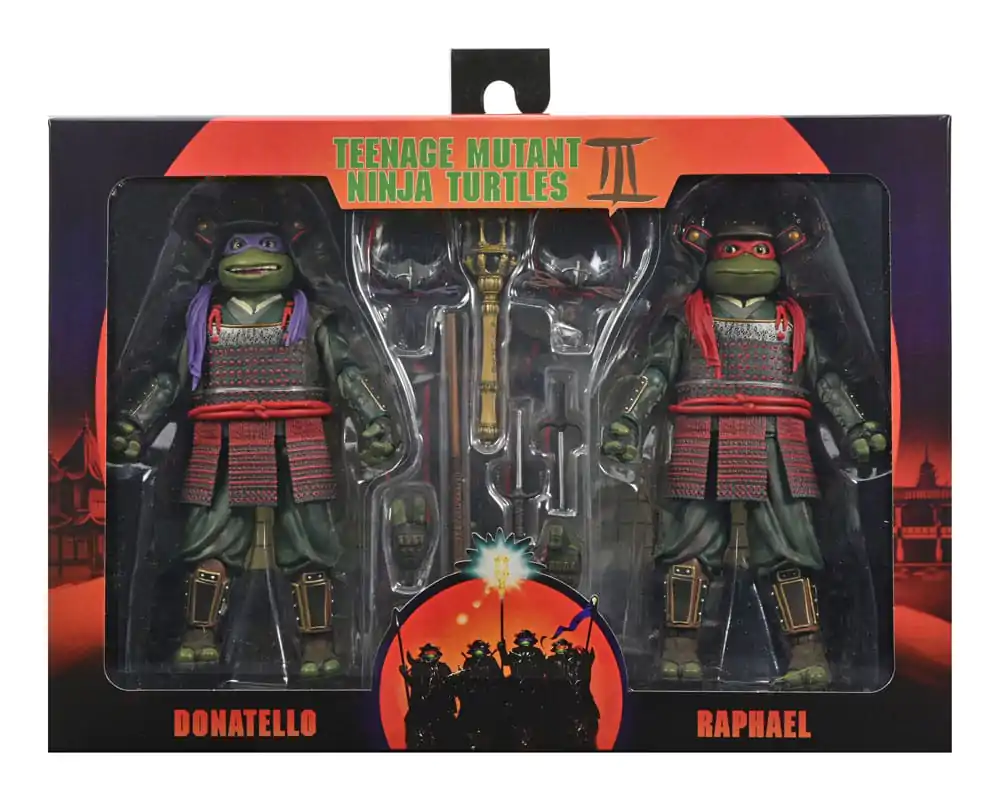 Teenage Mutant Ninja Turtles III Figurina de Acțiune 2-Pack Donatello & Raphael 18 cm poza produsului