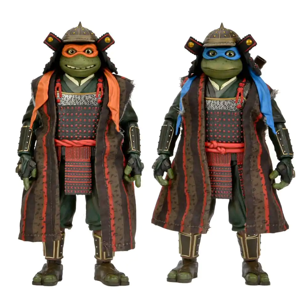 Teenage Mutant Ninja Turtles III Figurina de acțiune 2-Pack Leonardo & Michelangelo 18 cm poza produsului