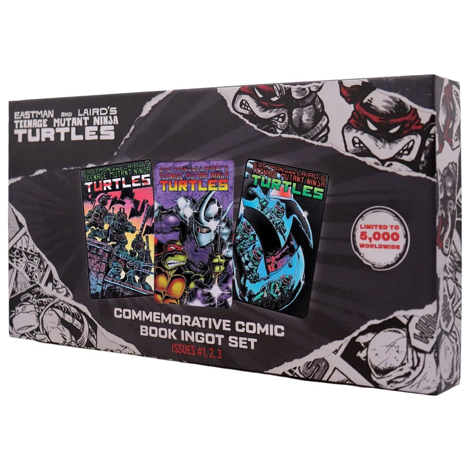 Teenage Mutant Ninja Turtles Set de trei lingouri Comic Book Cover Ingots Limited Edition poza produsului