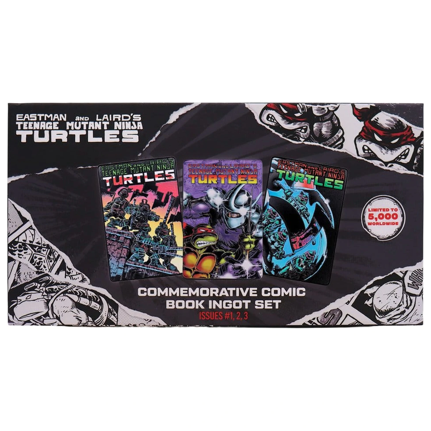 Teenage Mutant Ninja Turtles Set de trei lingouri Comic Book Cover Ingots Limited Edition poza produsului