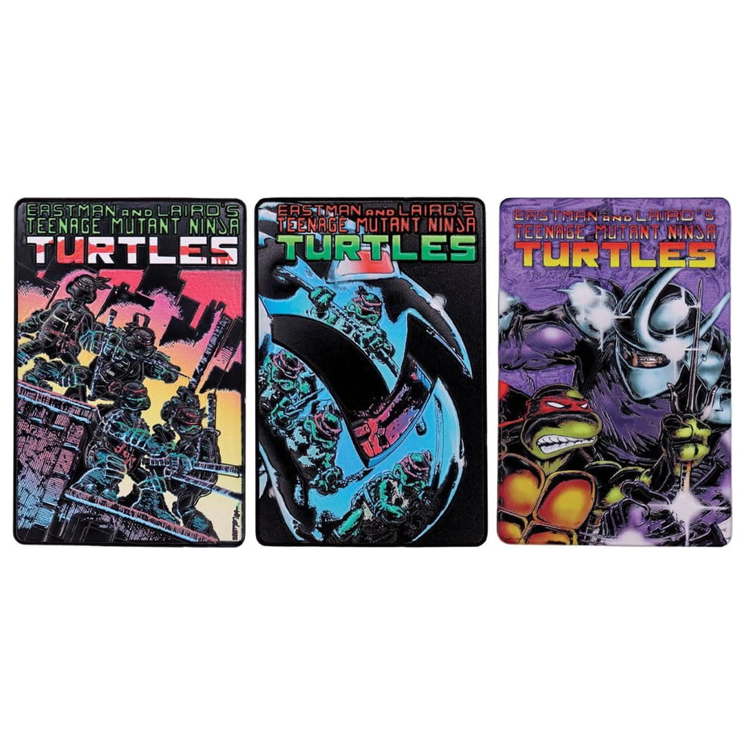 Teenage Mutant Ninja Turtles Set de trei lingouri Comic Book Cover Ingots Limited Edition poza produsului