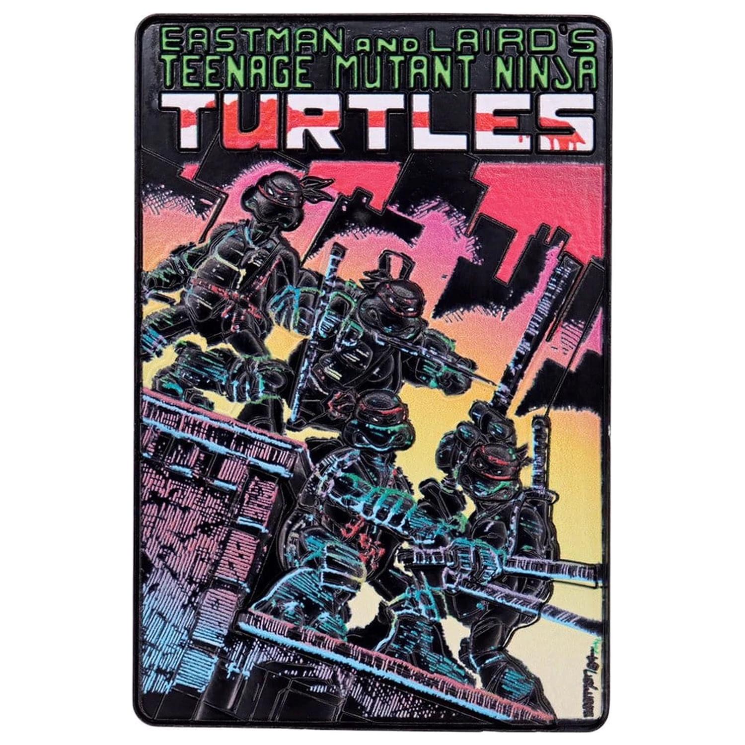 Teenage Mutant Ninja Turtles Set de trei lingouri Comic Book Cover Ingots Limited Edition poza produsului