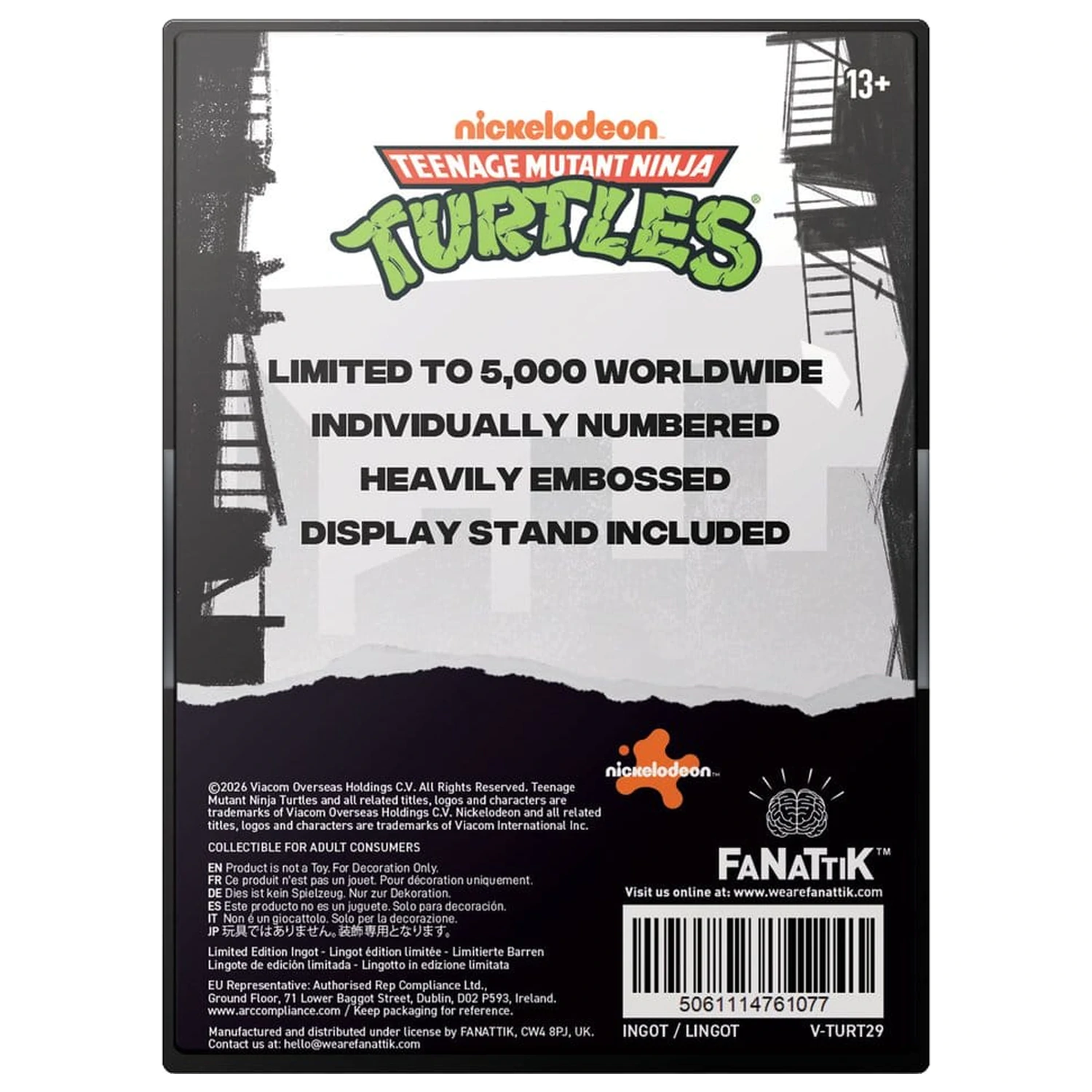Teenage Mutant Ninja Turtles Ingot Villain Editie Limitată poza produsului