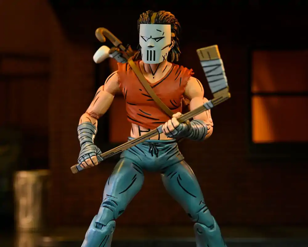 Figurină de acțiune Teenage Mutant Ninja Turtles (Mirage Comics) Casey Jones în tricou Roșu 18 cm poza produsului