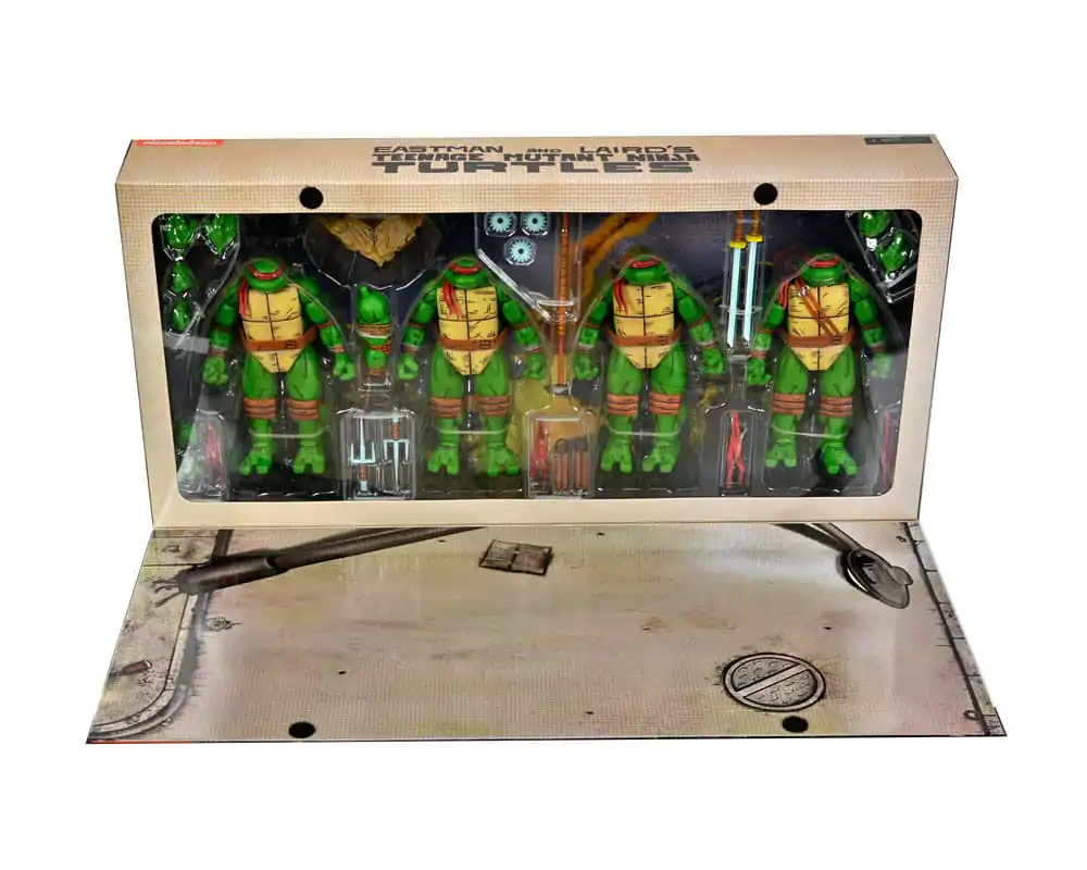 Teenage Mutant Ninja Turtles (Mirage Comics) figurine de acțiune set de 4 bucăți Leonardo, Raphael, Michelangelo, si Donatello 18 cm poza produsului