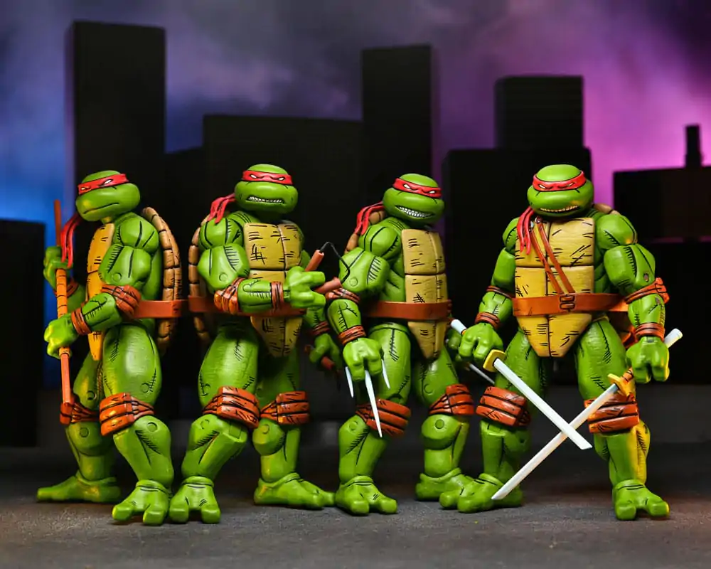Teenage Mutant Ninja Turtles (Mirage Comics) figurine de acțiune set de 4 bucăți Leonardo, Raphael, Michelangelo, si Donatello 18 cm poza produsului