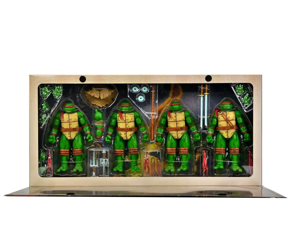 Teenage Mutant Ninja Turtles (Mirage Comics) figurine de acțiune set de 4 bucăți Leonardo, Raphael, Michelangelo, si Donatello 18 cm poza produsului