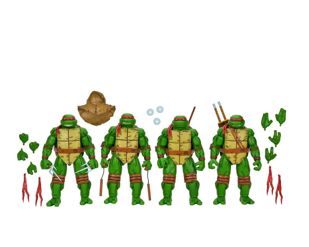 Teenage Mutant Ninja Turtles (Mirage Comics) figurine de acțiune set de 4 bucăți Leonardo, Raphael, Michelangelo, si Donatello 18 cm poza produsului