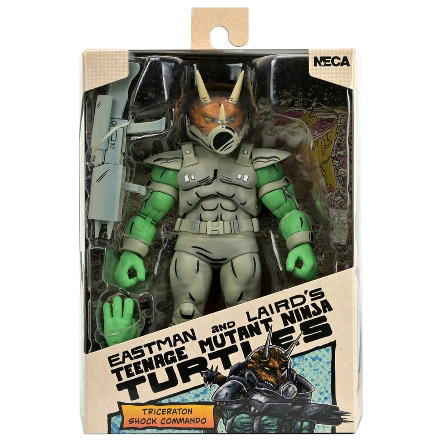 Teenage Mutant Ninja Turtles (Mirage Comics) Figurina Shock Commando Triceraton 18 cm poza produsului