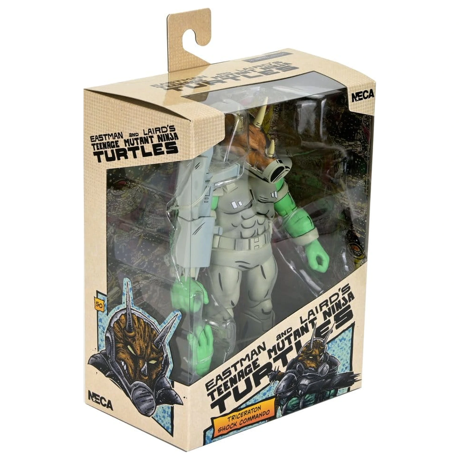 Teenage Mutant Ninja Turtles (Mirage Comics) Figurina Shock Commando Triceraton 18 cm poza produsului