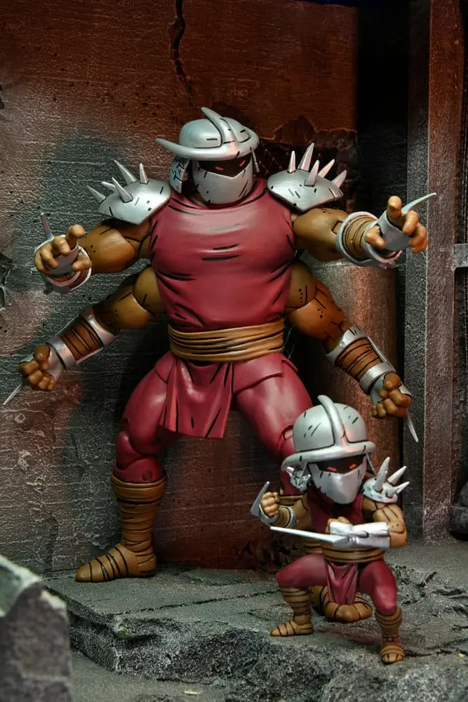 Figurină Acțiune Teenage Mutant Ninja Turtles (Mirage Comics) Shredder Clone & Mini Shredder (Deluxe) 18 cm poza produsului