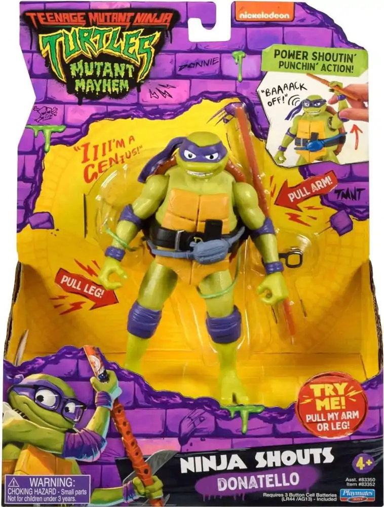 Teenage Mutant Ninja Turtles: Mutant Mayhem Ninja Shouts figurina de actiune Donatello 14 cm poza produsului
