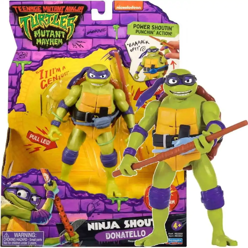 Teenage Mutant Ninja Turtles: Mutant Mayhem Ninja Shouts figurina de actiune Donatello 14 cm poza produsului
