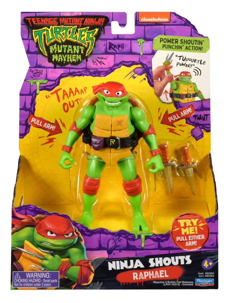 Teenage Mutant Ninja Turtles: Mutant Mayhem Ninja Shouts figurina de actiune Raphael 14 cm poza produsului