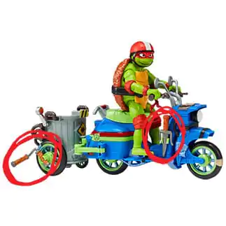 Teenage Mutant Ninja Turtles: Mutant Mayhem figurina de actiune Raphael si Scuter cu atas 11 cm poza produsului