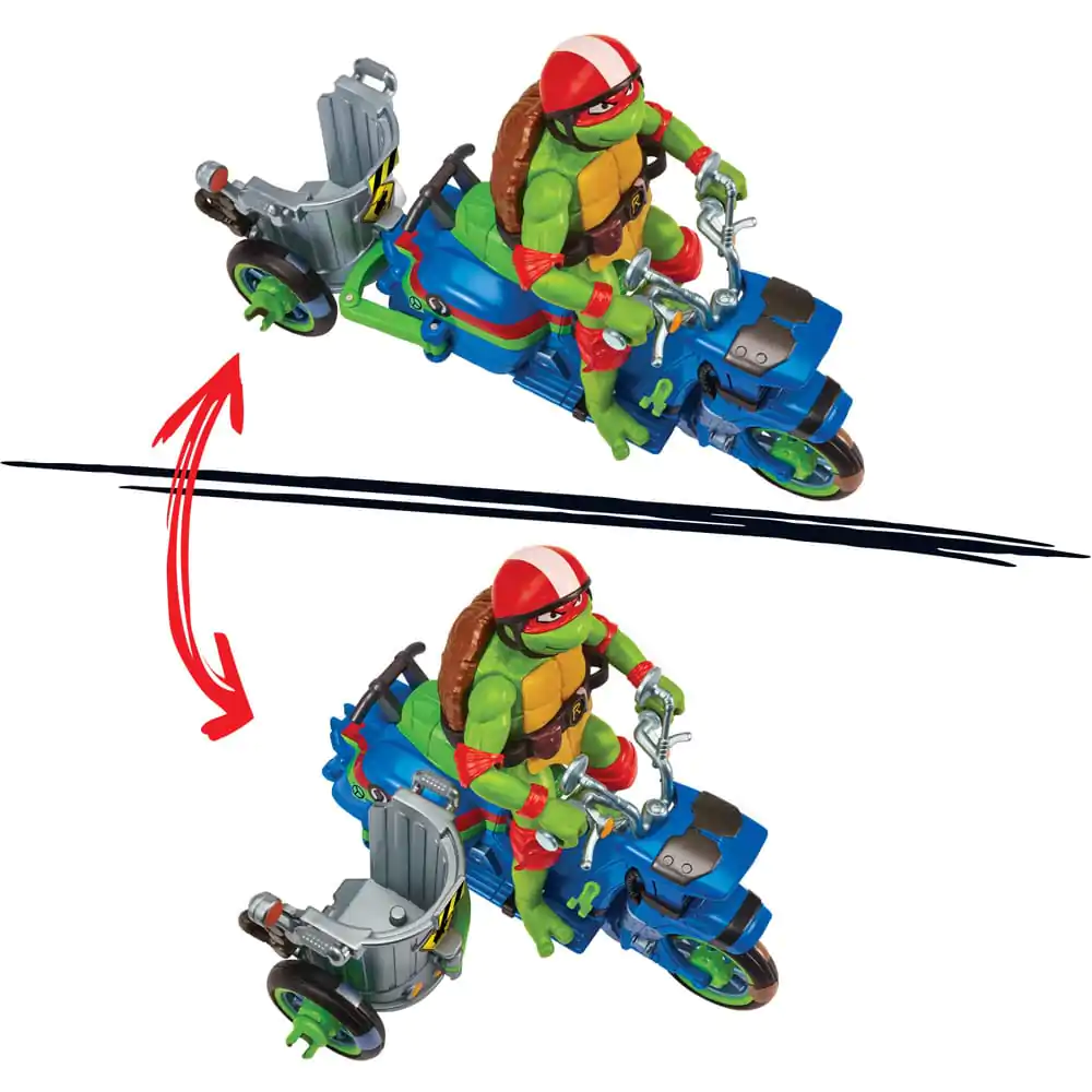 Teenage Mutant Ninja Turtles: Mutant Mayhem figurina de actiune Raphael si Scuter cu atas 11 cm poza produsului
