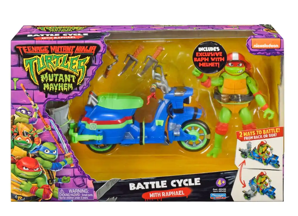 Teenage Mutant Ninja Turtles: Mutant Mayhem figurina de actiune Raphael si Scuter cu atas 11 cm poza produsului