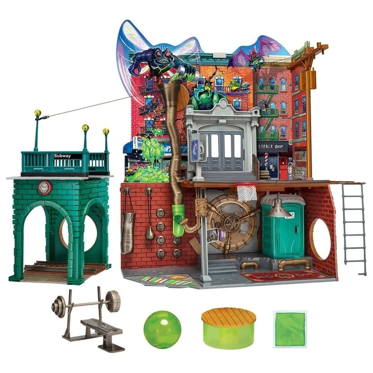 Teenage Mutant Ninja Turtles: Mutant Mayhem Playset Baza de canalizare Lair Versiune noua poza produsului