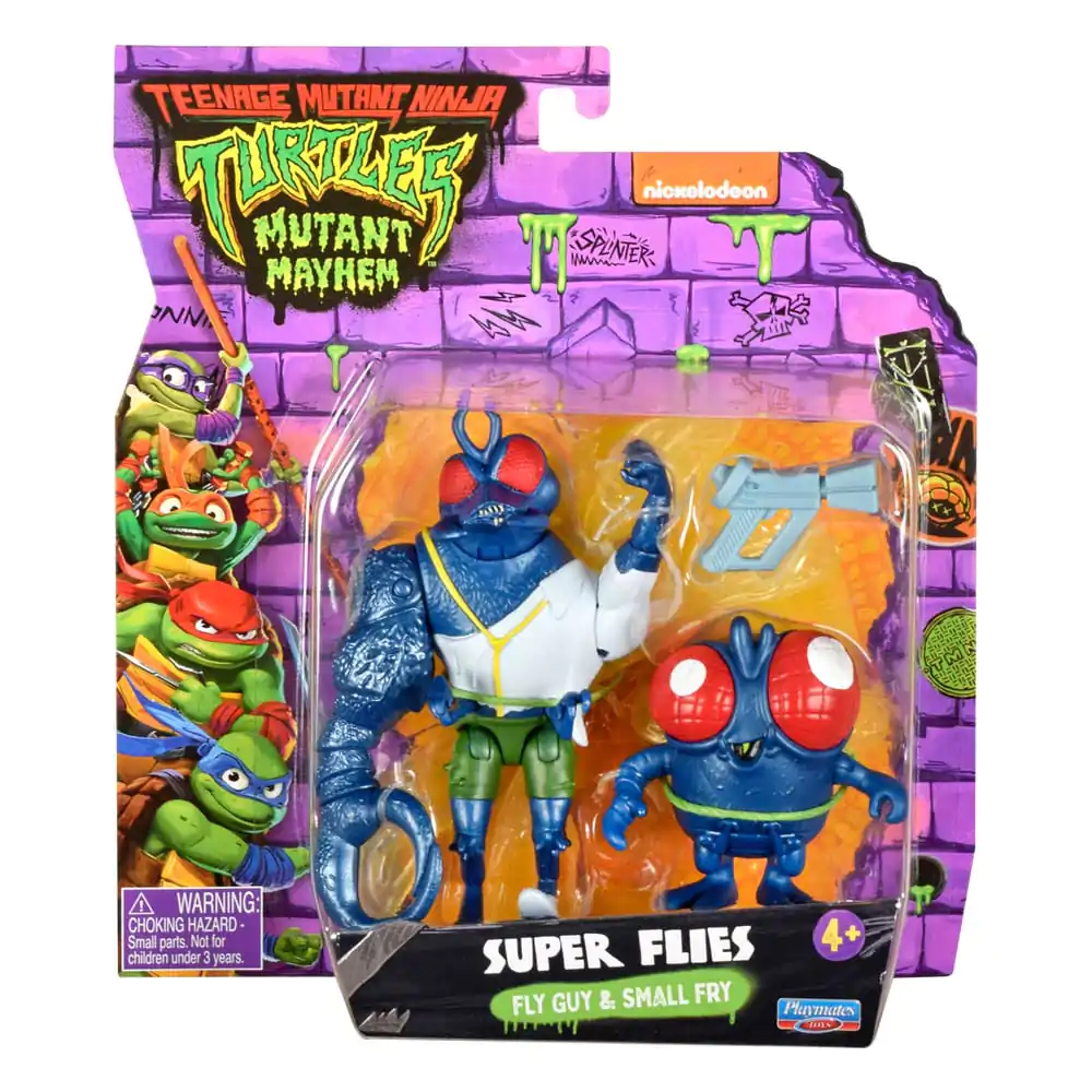 Teenage Mutant Ninja Turtles: Mutant Mayhem Figurine de actiune Super Fly & Toddler Super Fly 11 cm poza produsului