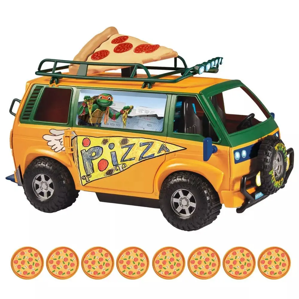 Teenage Mutant Ninja Turtles: Mutant Mayhem Vehicul Furgonetă Pizza 20 cm poza produsului