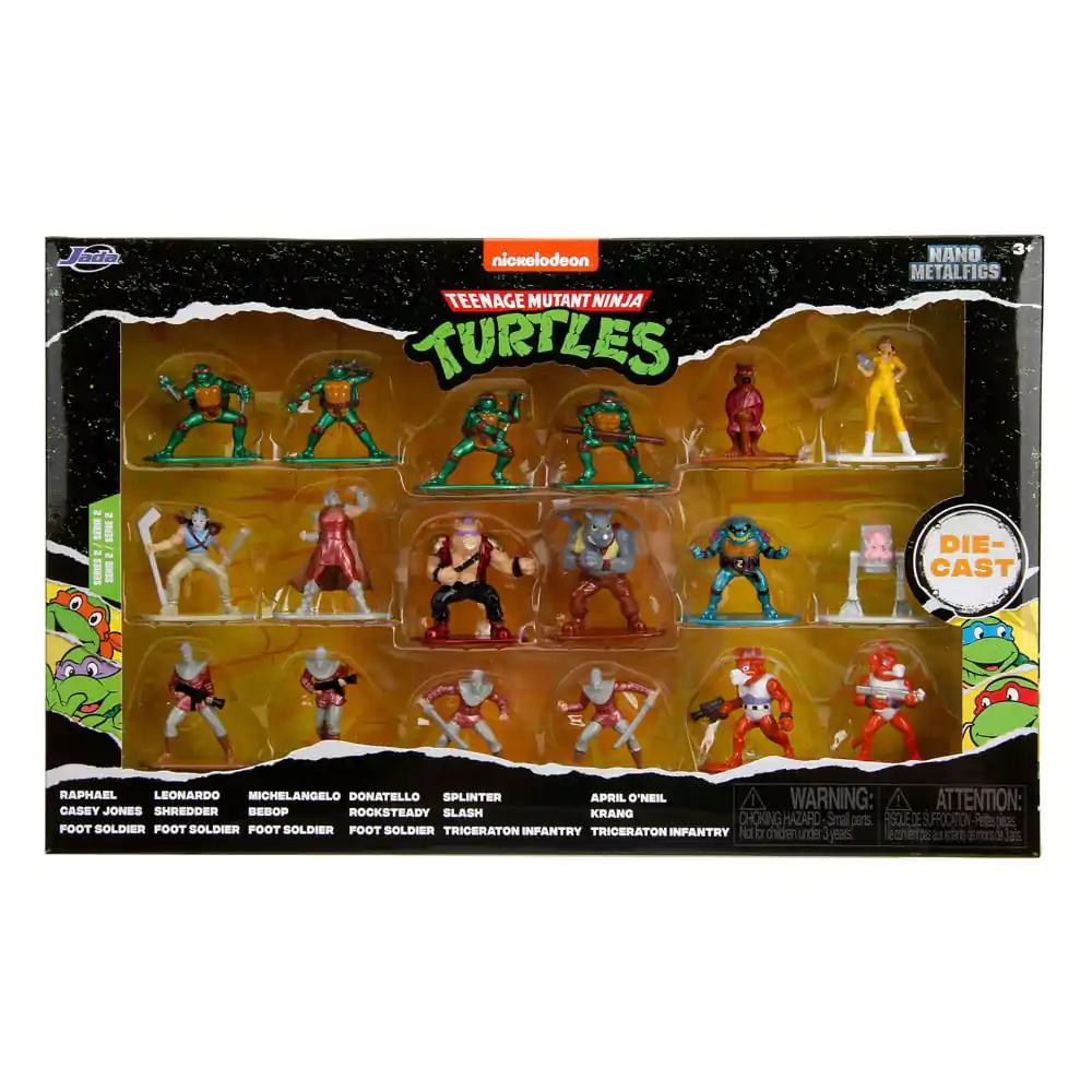 Teenage Mutant Ninja Turtles Nano Metalfigs Diecast Mini Figurine 18-Pack Valul 2 4 cm poza produsului