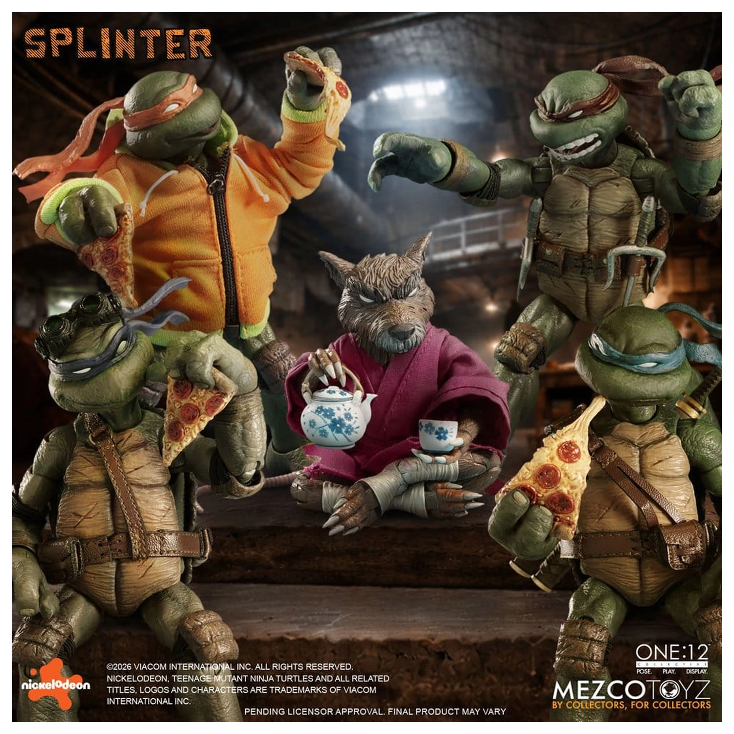 Teenage Mutant Ninja Turtles One:12 Collective Figurina de actiune 1/12 Splinter 17 cm poza produsului