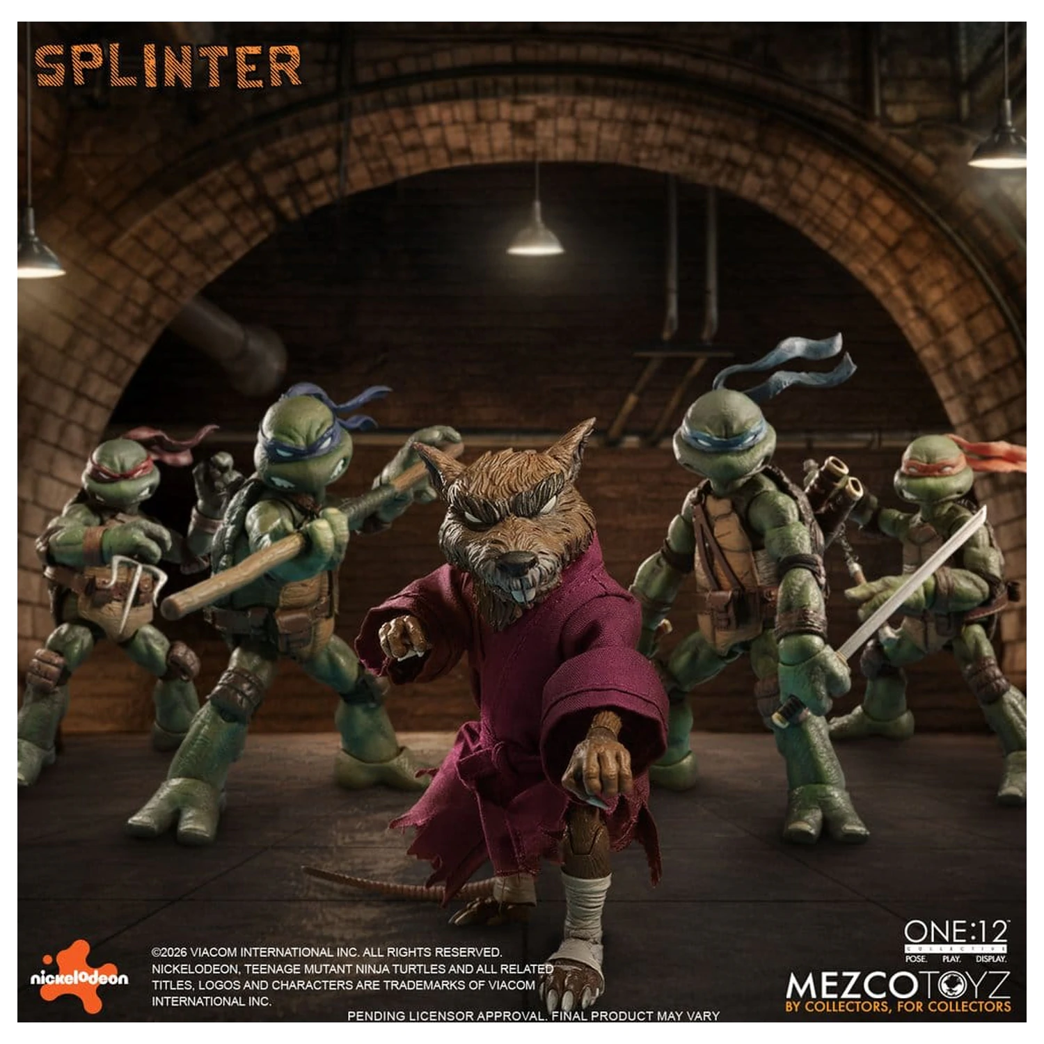 Teenage Mutant Ninja Turtles One:12 Collective Figurina de actiune 1/12 Splinter 17 cm poza produsului