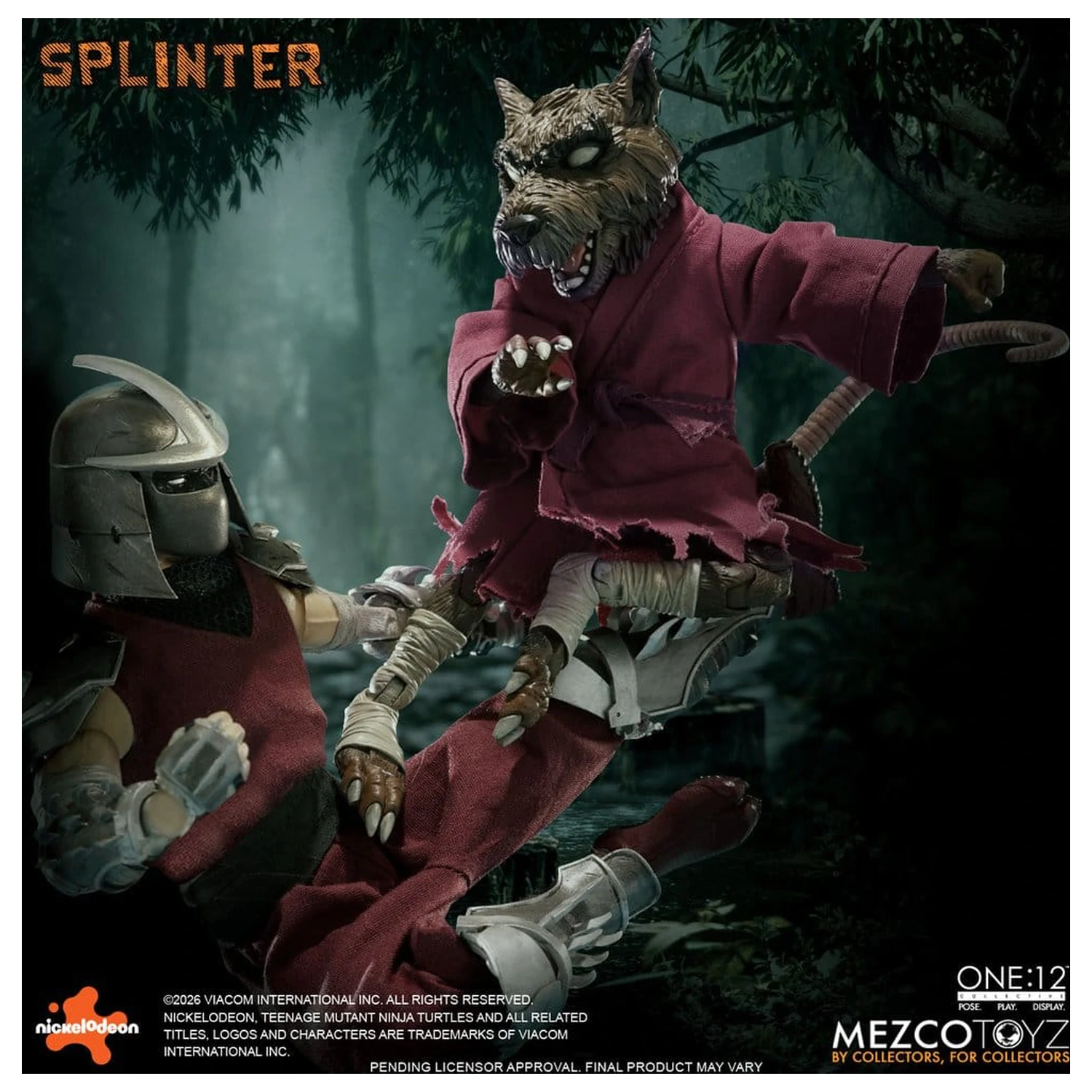 Teenage Mutant Ninja Turtles One:12 Collective Figurina de actiune 1/12 Splinter 17 cm poza produsului