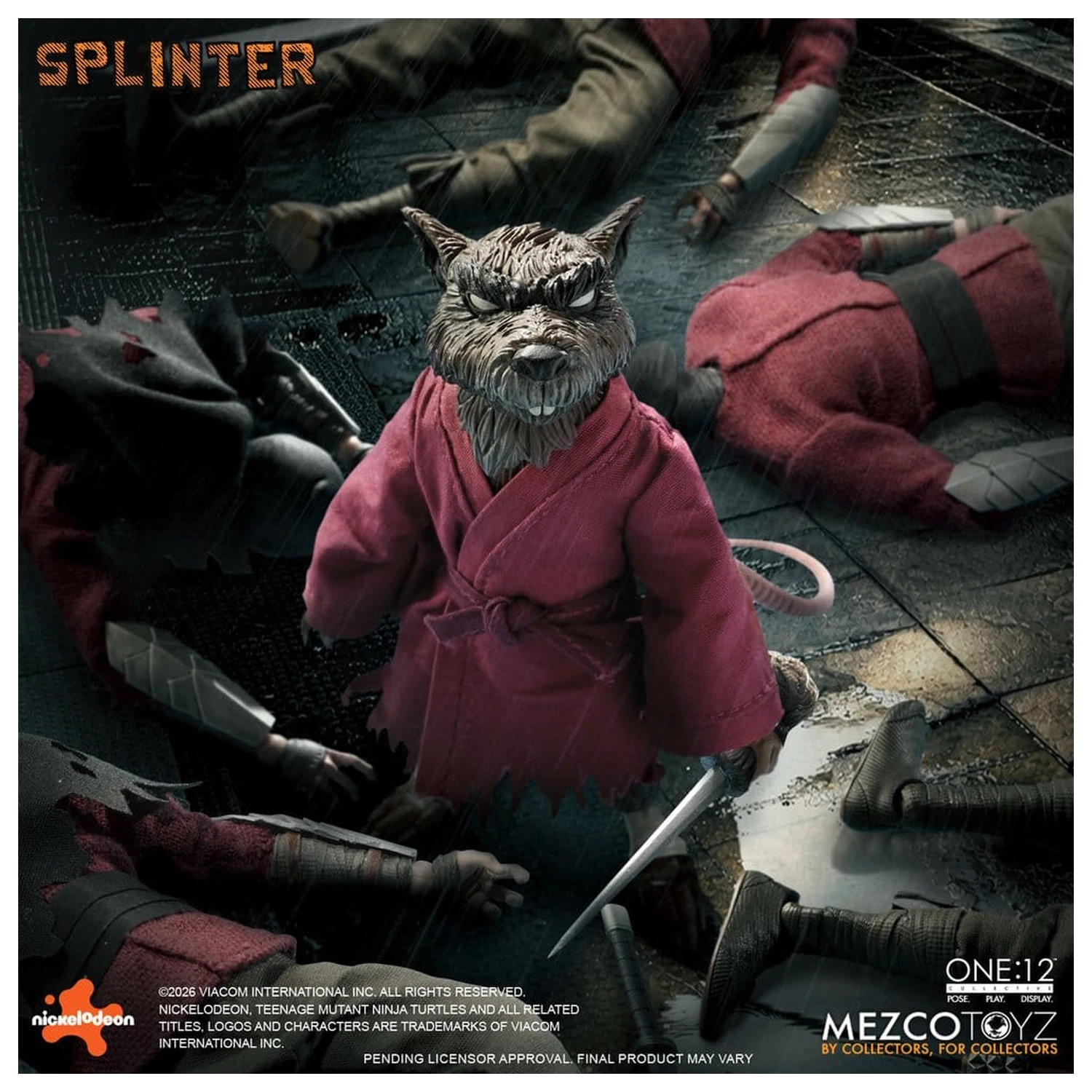 Teenage Mutant Ninja Turtles One:12 Collective Figurina de actiune 1/12 Splinter 17 cm poza produsului