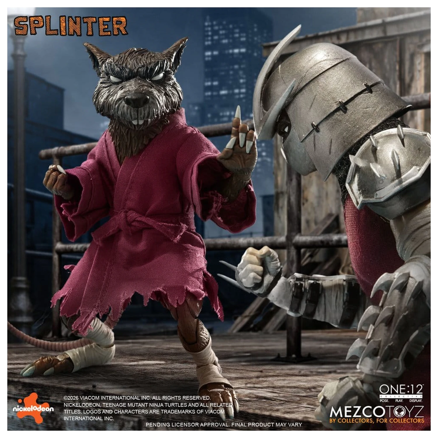 Teenage Mutant Ninja Turtles One:12 Collective Figurina de actiune 1/12 Splinter 17 cm poza produsului
