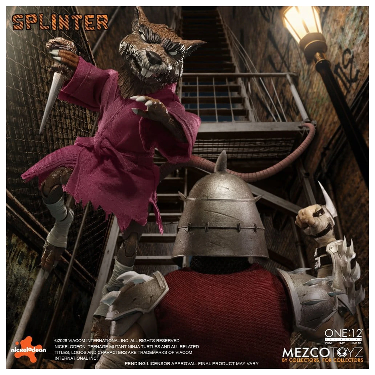 Teenage Mutant Ninja Turtles One:12 Collective Figurina de actiune 1/12 Splinter 17 cm poza produsului