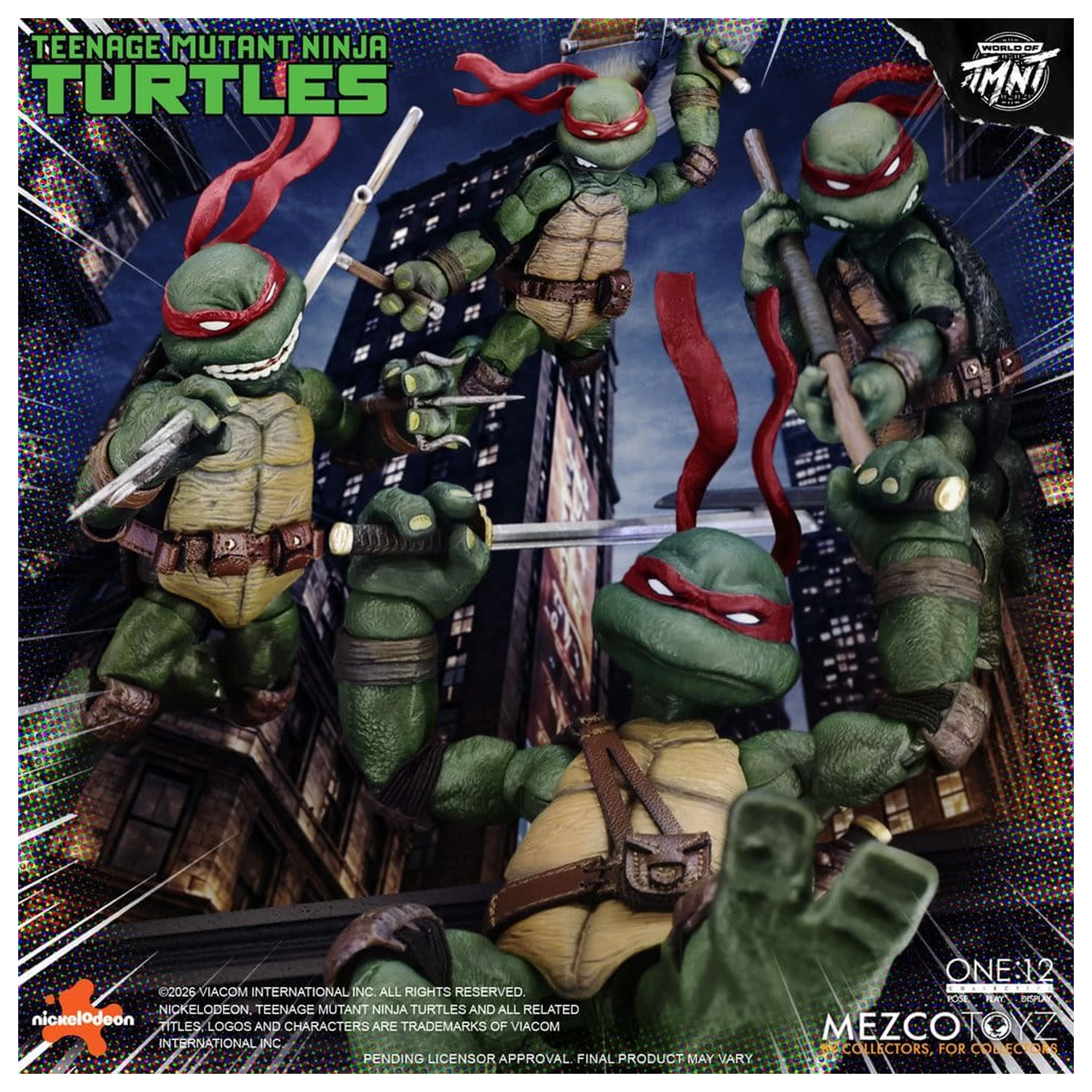Teenage Mutant Ninja Turtles One:12 Collective Action Figures Set de figurine de acțiune 1/12 în cutie 17 cm poza produsului