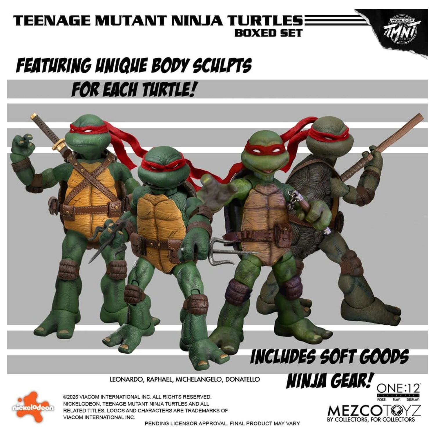 Teenage Mutant Ninja Turtles One:12 Collective Action Figures Set de figurine de acțiune 1/12 în cutie 17 cm poza produsului
