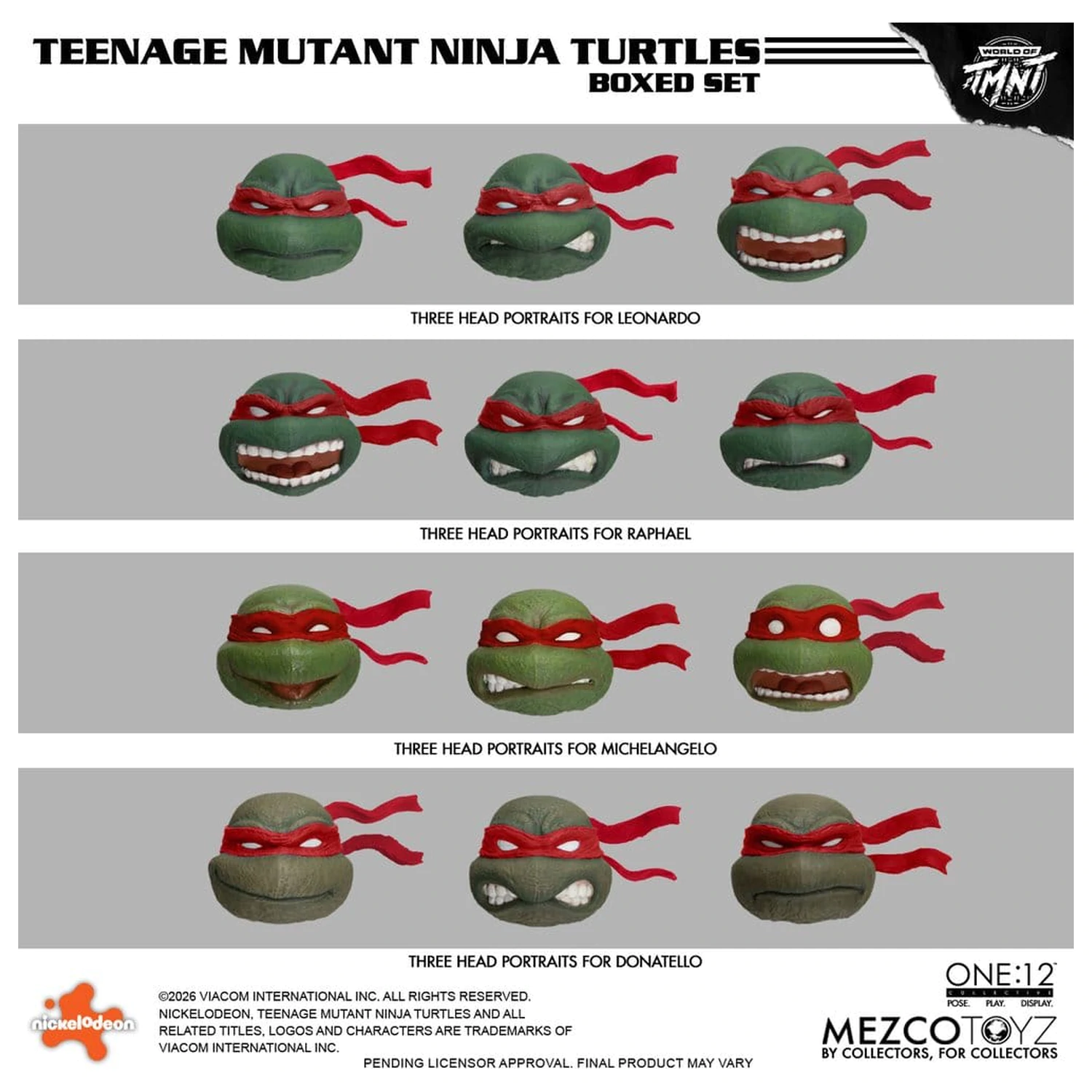 Teenage Mutant Ninja Turtles One:12 Collective Action Figures Set de figurine de acțiune 1/12 în cutie 17 cm poza produsului