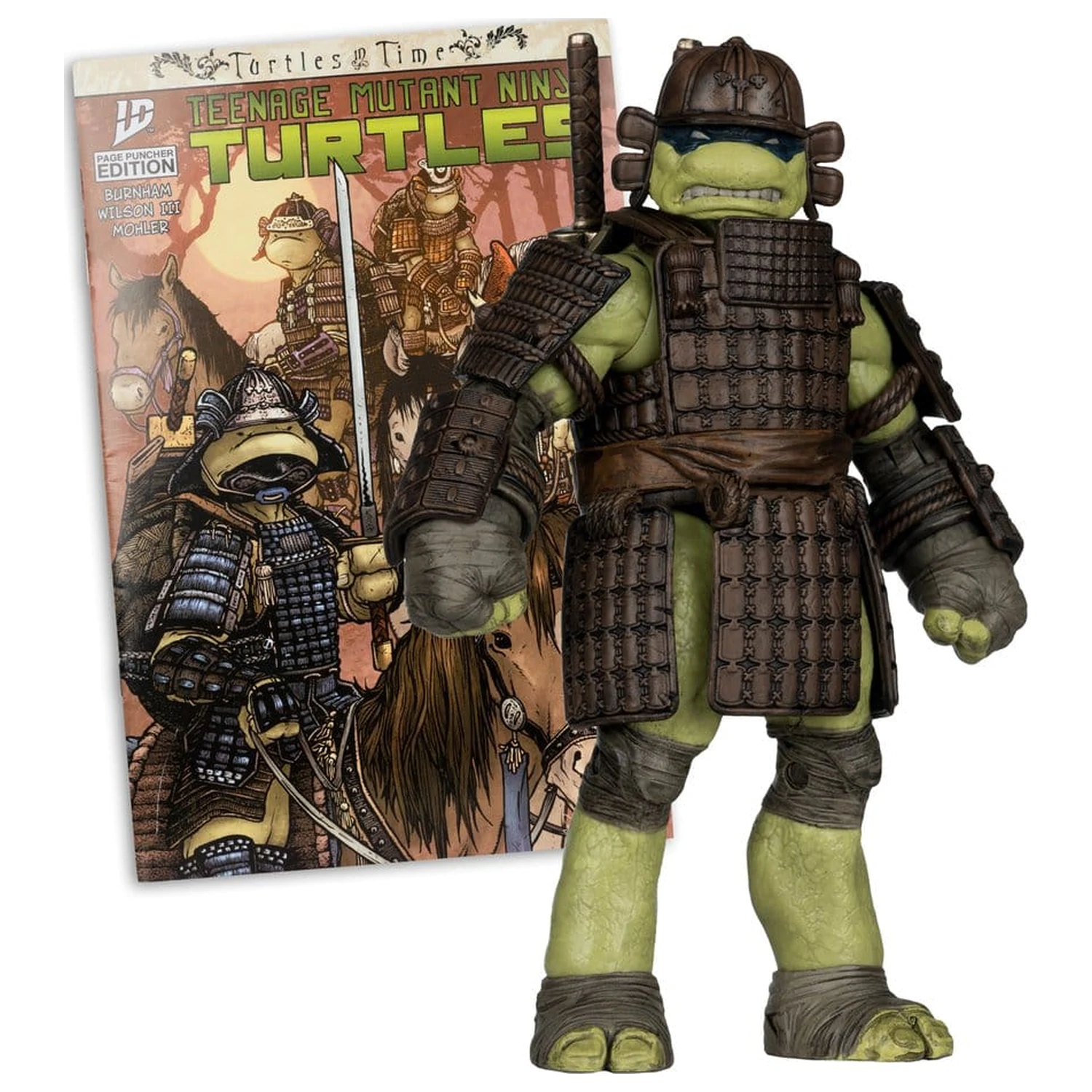 Teenage Mutant Ninja Turtles Page Punchers figurina de actiune Leonardo (Turtles in Time) 13 cm poza produsului