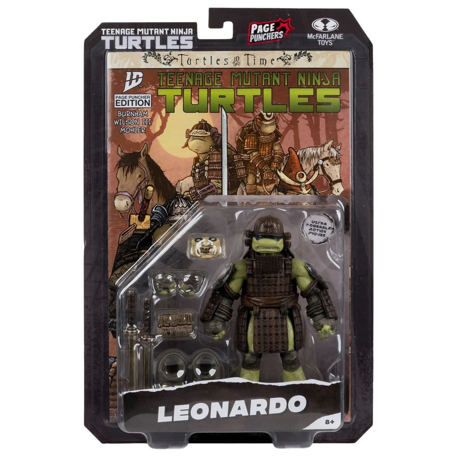 Teenage Mutant Ninja Turtles Page Punchers figurina de actiune Leonardo (Turtles in Time) 13 cm poza produsului