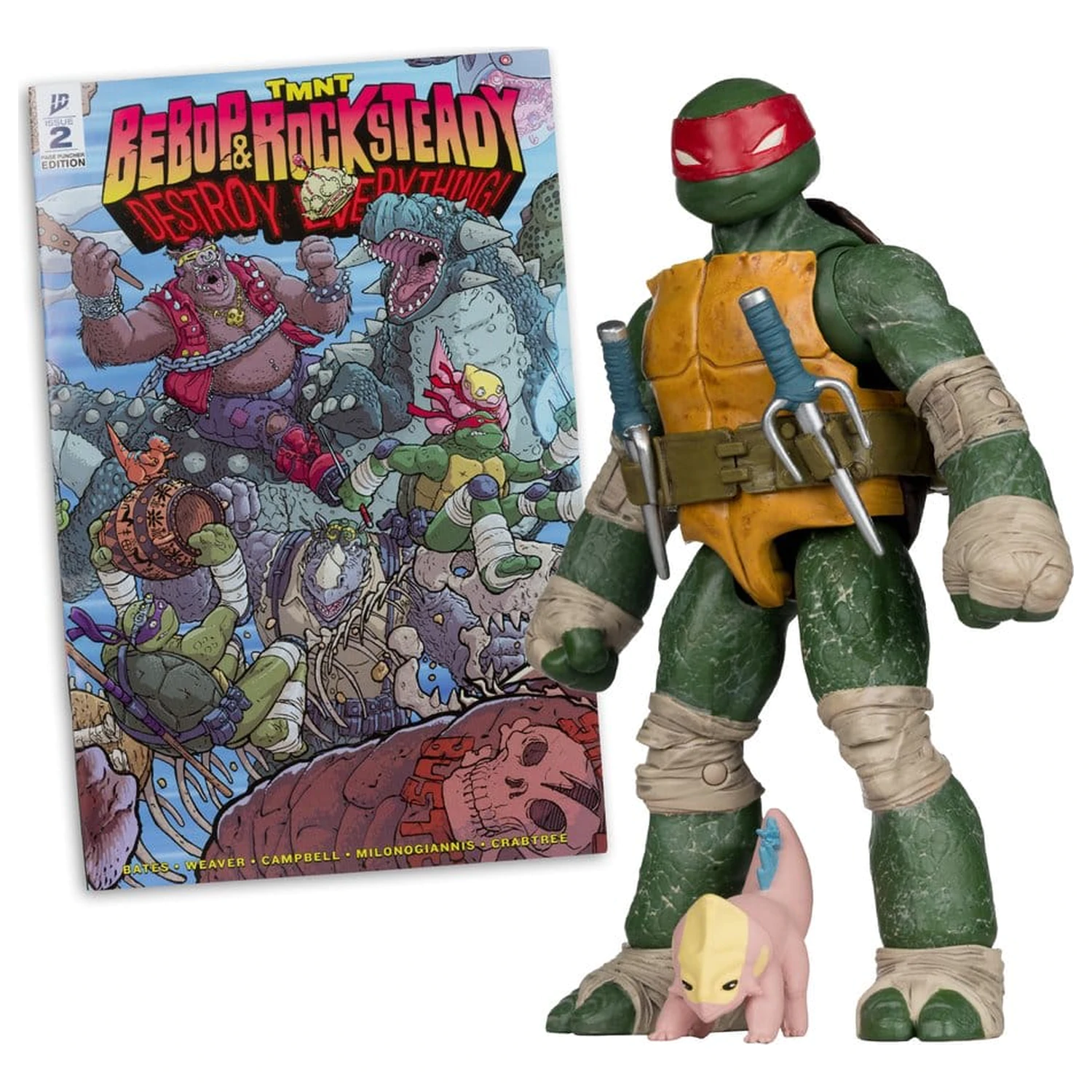 Teenage Mutant Ninja Turtles Page Punchers figurina de actiune Raphael 13 cm poza produsului