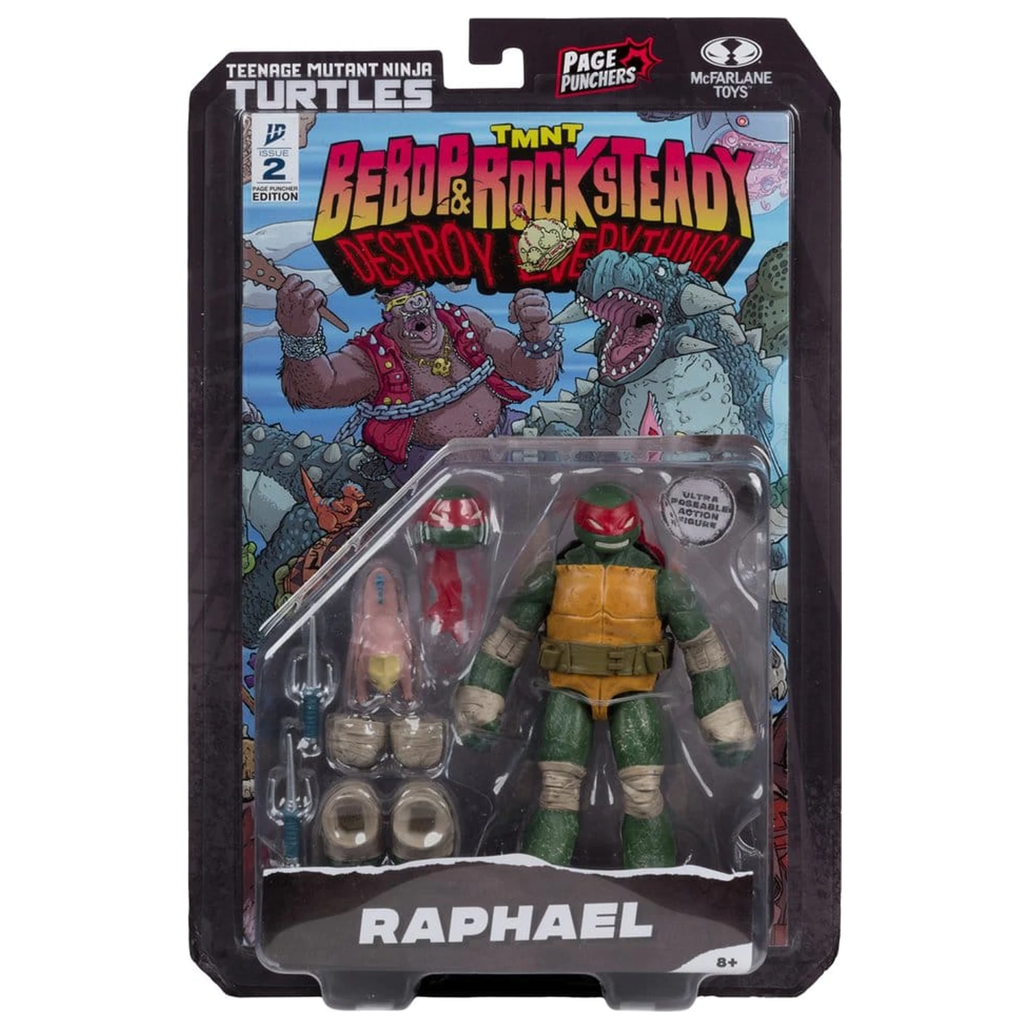 Teenage Mutant Ninja Turtles Page Punchers figurina de actiune Raphael 13 cm poza produsului