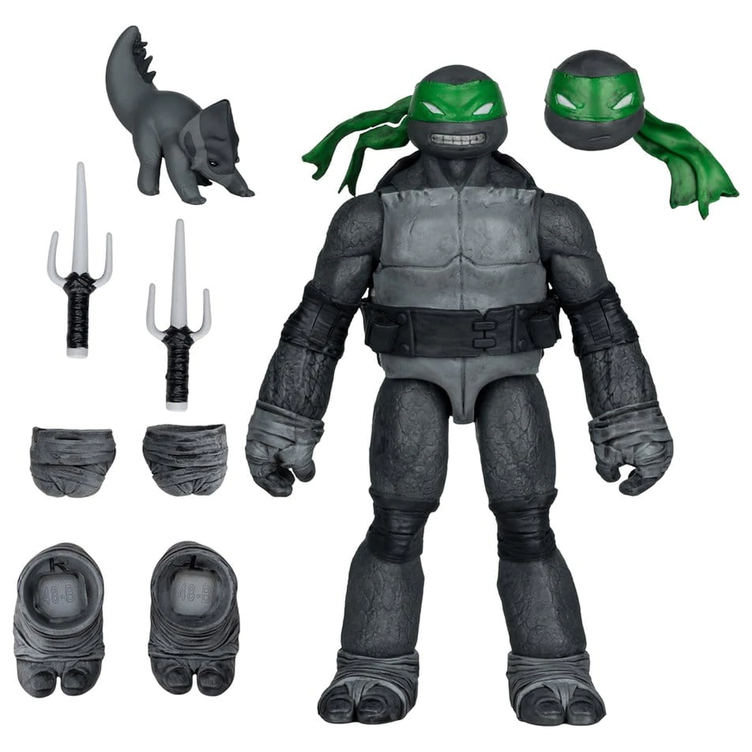 Teenage Mutant Ninja Turtles Page Punchers Figurina de actiune (Negru Alb si Verde) (Red Platinum Edition) 13 cm poza produsului