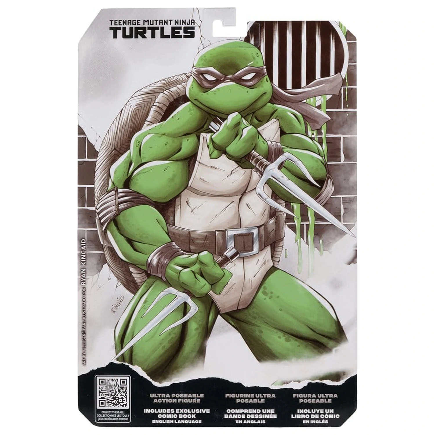 Teenage Mutant Ninja Turtles Page Punchers Figurina de actiune (Negru Alb si Verde) (Red Platinum Edition) 13 cm poza produsului